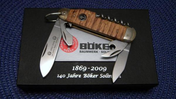 Boker Solingen Germany Flamed Chestnut 140th Anniversary Special Edition Sportsman Knife - NIB