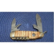 Boker Solingen Germany Flamed Chestnut 140th Anniversary Special Edition Sportsman Knife - NIB