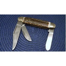 Hen & Rooster Bertram Cutlery Solingen Germany Stag 223-DS Longhorn Jumbo Stockman Knife c.2005 Hen & Rooster Bertram Cutlery Solingen Germany Stag 223-DS Longhorn Jumbo Stockman Knife c.2005
