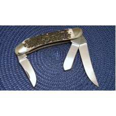 Hen & Rooster Bertram Cutlery Solingen Stag 293-DS Master Quarter Horse Stockman Knife c.2006 - NIB Hen & Rooster Bertram Cutlery Solingen Stag 293-DS Master Quarter Horse Stockman Knife c.2006 - NIB