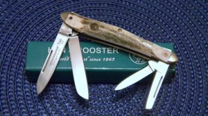 Hen & Rooster Stag 234-DS 4 Blade Knife - NIB