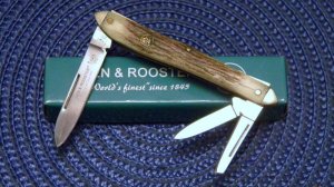 Hen & Rooster Stag 233-DS Whittler Knife - NIB
