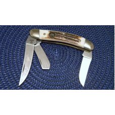 Hen & Rooster Bertram Cutlery Solingen Germany Stag 283-DS Bull Rider Stockman Knife - NIB Hen & Rooster Bertram Cutlery Solingen Germany Stag 283-DS Bull Rider Stockman Knife - NIB