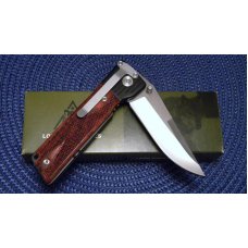 Lone Wolf Knives USA 45 Folder Wood Linerlock Knife - NIB Lone Wolf Knives USA 45 Folder Wood Linerlock Knife - NIB