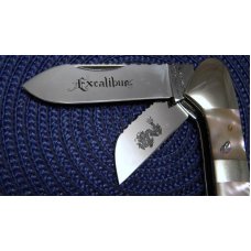 Parker Custom Series Japan Abalone Pearl Excalibur Gunboat Canoe Knife Parker Custom Series Japan Abalone Pearl Excalibur Gunboat Canoe Knife