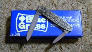 Belknap I Germany John Primble LTD 1 First Edition Commemorative Blue Grass Knife - NIB