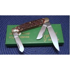 Boker Solingen Germany Tree Brand Classic Bone 7474B Stockman Knife c..1970's - NIB