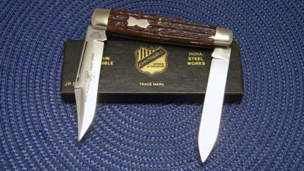 John Primble India Steel Works 1988 Bone 5220 Moose Knife - NIB John Primble India Steel Works 1988 Bone 5220 Moose Knife - NIB