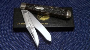 John Primble India Steel Works 1989 Bone 5137 Trapper Knife - NIB