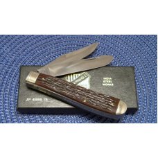 John Primble India Steel Works 1989 Bone 5137 Trapper Knife - NIB John Primble India Steel Works 1989 Bone 5137 Trapper Knife - NIB