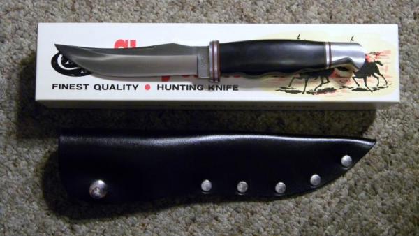 Case XX Stainless USA 1965-69 Black Composition #400 Cheyenne Fixed Blade Sheath Knife - NIB Case XX Stainless USA 1965-69 Black Composition #400 Cheyenne Fixed Blade Sheath Knife - NIB