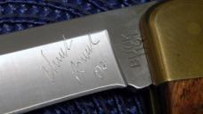 Buck 110 USA Chuck Buck Signed Folding Hunter Lockback Knife c.2003 - NIB