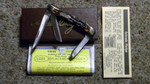 Schrade + USA 897UH Uncle Henry Staglon Signature Premium Stockman Knife - NIB