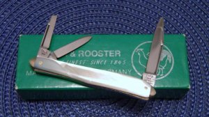 Hen & Rooster Solingen Germany Bertram Cutlery Pearl 233-MP Whittler Knife - NIB