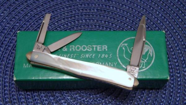 Hen & Rooster Solingen Germany Bertram Cutlery Pearl 233-MP Whittler Knife - NIB Hen & Rooster Solingen Germany Bertram Cutlery Pearl 233-MP Whittler Knife - NIB