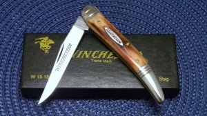 Winchester Trademark USA 1998 Stag W 15 15022 Toothpick Knife - NIB