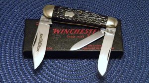 Winchester Trademark USA 1988 Bone 3904 Whittler Knife - NIB