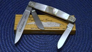 Parker Cut. Co. Japan Abalone/Pearl Christmas 1983 1002-MOP Stockman Knife - NIB