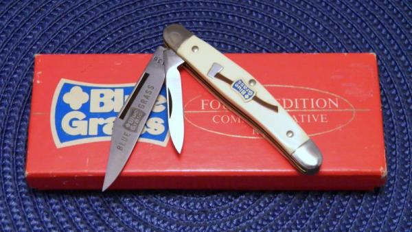 John Primble Louisville KY Delrin BG-4 Stockman Knife 4Th Edition Blue Grass Commemorative- NIB John Primble Louisville KY Delrin BG-4 Stockman Knife 4Th Edition Blue Grass Commemorative- NIB