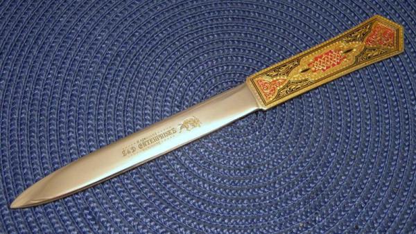 Bulldog Brand Solingen Germany Letter Opener for S & D Enterprises Maysville Kentucky Bulldog Brand Solingen Germany Letter Opener for S & D Enterprises Maysville Kentucky
