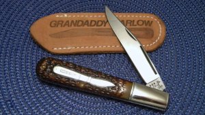 A.G. Russel Co. Ark. USA (Camillus 8189) CM-2 Delrin Daddy Barlow Knife & Pouch