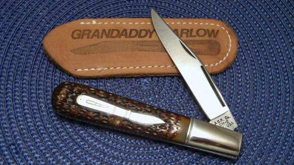 A.G. Russel Co. Ark. USA (Camillus 8189) CM-2 Delrin Daddy Barlow Knife & Pouch A.G. Russel Co. Ark. USA (Camillus 8189) CM-2 Delrin Daddy Barlow Knife & Pouch