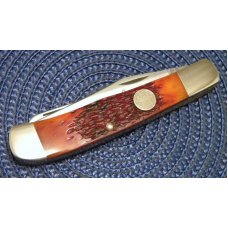 Schrade Walden USA (Taylor Cutlery) Amber Bone SWAJB54 Everlastingly Sharp Trapper Knife - NIB Schrade Walden USA (Taylor Cutlery) Amber Bone SWAJB54 Everlastingly Sharp Trapper Knife - NIB