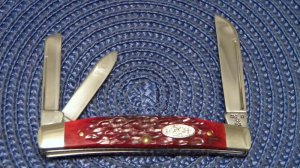 Case XX SS USA 3 Dot (1987) Red Bone R63052 SSP Congress Whittler Knife