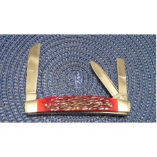 Case XX SS USA 3 Dot (1987) Red Bone R63052 SSP Congress Whittler Knife Case XX SS USA 3 Dot (1987) Red Bone R63052 SSP Congress Whittler Knife