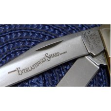 Schrade Walden USA (Taylor Cutlery) Amber Bone SWAJB54 Everlastingly Sharp Trapper Knife - NIB Schrade Walden USA (Taylor Cutlery) Amber Bone SWAJB54 Everlastingly Sharp Trapper Knife - NIB