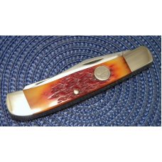 Schrade Walden USA (Taylor Cutlery) Amber Bone SWAJB54 Everlastingly Sharp Trapper Knife - NIB Schrade Walden USA (Taylor Cutlery) Amber Bone SWAJB54 Everlastingly Sharp Trapper Knife - NIB