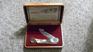 Schrade + USA LTD Stag North American Hunting Club 1978-1993 15th Anniversary Lockback Knife - NIB