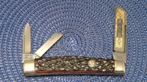 Battle Axe Brand Hickey & Shouse Germany Bone Congress Whittler Knife