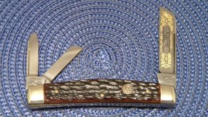 Battle Axe Brand Hickey & Shouse Germany Bone Congress Whittler Knife