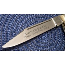 C. Risner Indian Head Solingen Germany Bone Stockman Knife C. Risner Indian Head Solingen Germany Bone Stockman Knife