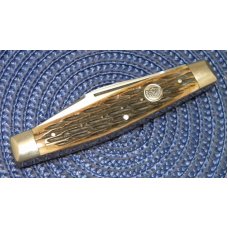 C. Risner Indian Head Solingen Germany Bone Stockman Knife C. Risner Indian Head Solingen Germany Bone Stockman Knife