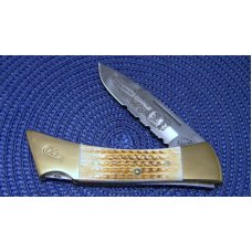 Case XX USA 2004 Bone 59L SS NAHC Hunting Heritage Collection Lockback Knife & Pouch - NIB