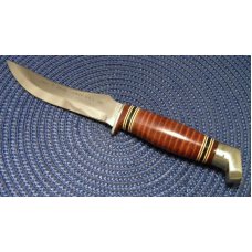 Boker Tree Brand USA 162 Stacked Leather Sheath Knife c.1950's-1960's Boker Tree Brand USA 162 Stacked Leather Sheath Knife c.1950's-1960's