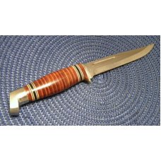 Boker Tree Brand USA 156B Stacked Leather Sheath Knife c.1950's-1960's Boker Tree Brand USA 156B Stacked Leather Sheath Knife c.1950's-1960's