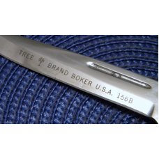 Boker Tree Brand USA 156B Stacked Leather Sheath Knife c.1950's-1960's Boker Tree Brand USA 156B Stacked Leather Sheath Knife c.1950's-1960's