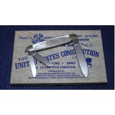 Fight'n Rooster Frank Buster Celebrated Cutlery Germany Pearl US Constitution Whittler Knife - NIB Fight'n Rooster Frank Buster Celebrated Cutlery Germany Pearl US Constitution Whittler Knife - NIB