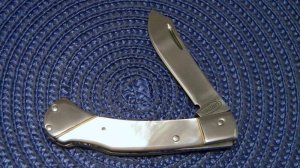 Custom Pearl Handle Lockback Knife by Gartman