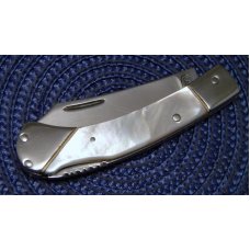 Custom Pearl Handle Lockback Knife by Gartman Custom Pearl Handle Lockback Knife by Gartman