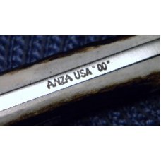 Anza Knives Custom Made from a File Model F3 S Stag Fixed Blade Sheath Knife c.2000 Anza Knives Custom Made from a File Model F3 S Stag Fixed Blade Sheath Knife c.2000