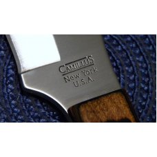 Camillus New York USA Wood Fixed Blade Sheath Knife Camillus New York USA Wood Fixed Blade Sheath Knife