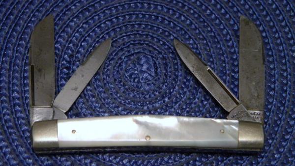 Mar-Cal Germany (Rare Hen & Rooster Stamp) Pearl Congress Knife c.1971 Mar-Cal Germany (Rare Hen & Rooster Stamp) Pearl Congress Knife c.1971
