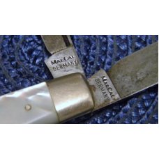 Mar-Cal Germany (Rare Hen & Rooster Stamp) Pearl Congress Knife c.1971 Mar-Cal Germany (Rare Hen & Rooster Stamp) Pearl Congress Knife c.1971