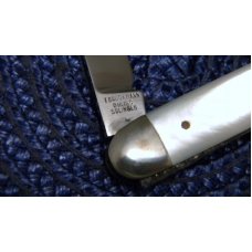 E Bruckmann Solingen Germany Pearl 2 Blade Fob or Pen Knife - C. 1891-1956