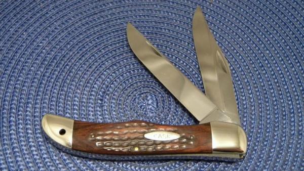 Case XX USA 6 Dot (1974) Wood 6265 SAB Folding Hunter Knife Case XX USA 6 Dot (1974) Wood 6265 SAB Folding Hunter Knife