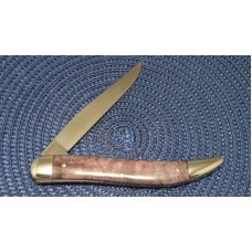 Queen Cut. Co. #20 PH-D2 Etched Blade Wood Toothpick Knife Queen Cut. Co. #20 PH-D2 Etched Blade Wood Toothpick Knife
